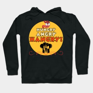 Funny Food dinner hungry angry hangry! Fritts Cartoons Hoodie